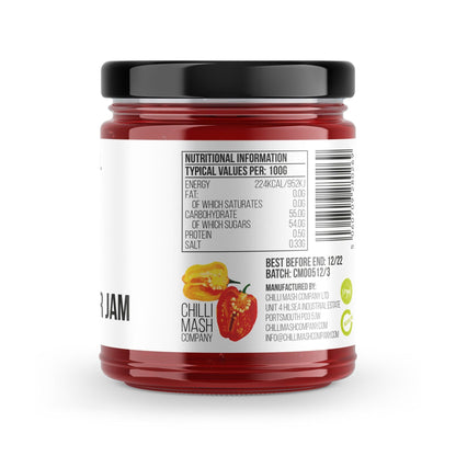 Confiture de piment Carolina Reaper | 190 ml | Entreprise de purée de piment | Le piment le plus fort du monde