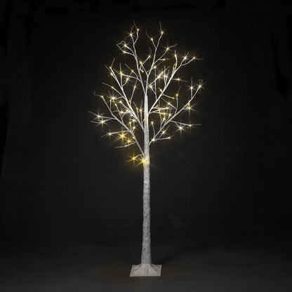 4ft LED Birch Tree - Warm White