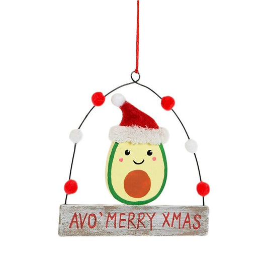 Avo' Merry Christmas Hanging Decoration