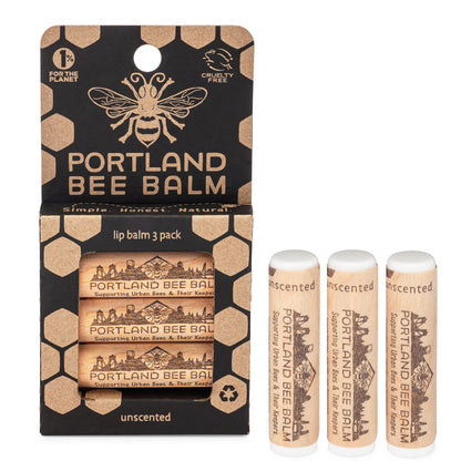 Portland Bee Balm's UNSCENTED 3-PACK