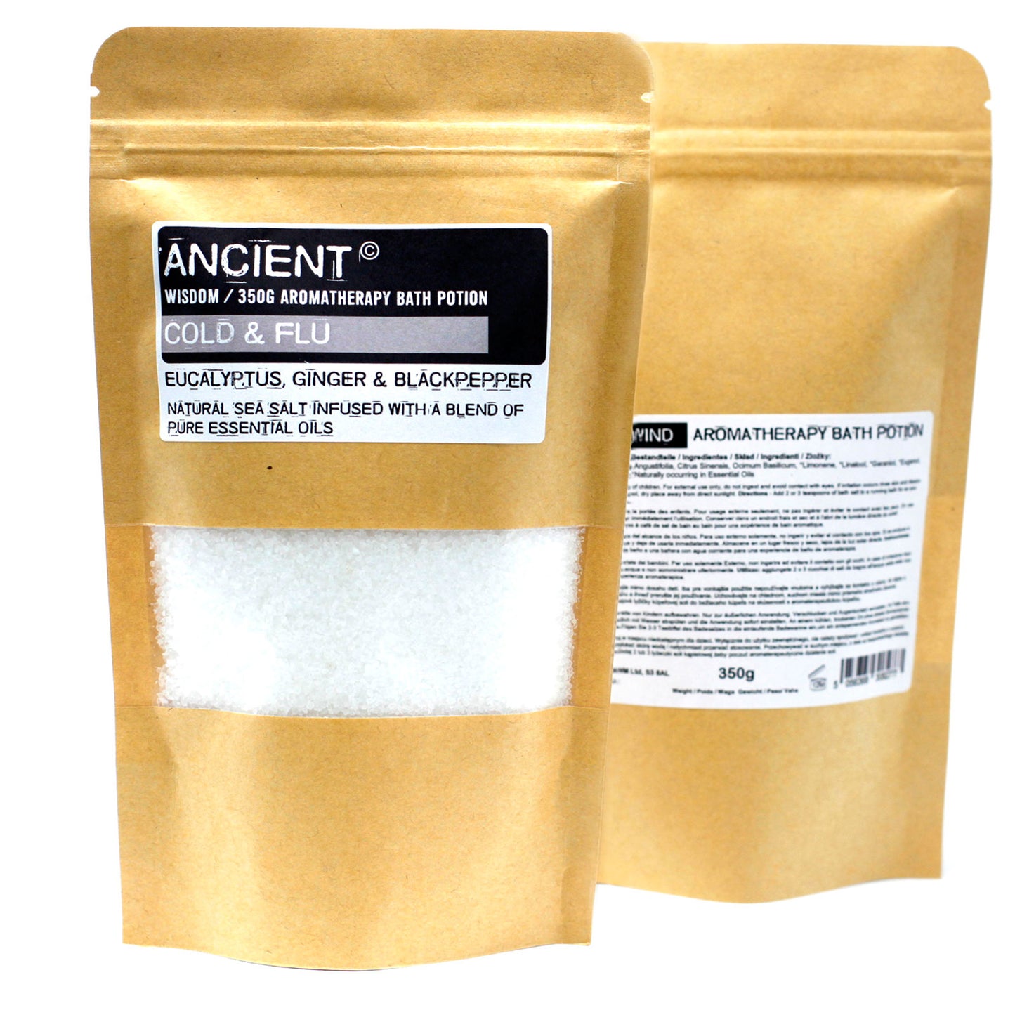 Cold & Flu Black Pepper, Eucalyptus & Ginger 300 g Bath Salt