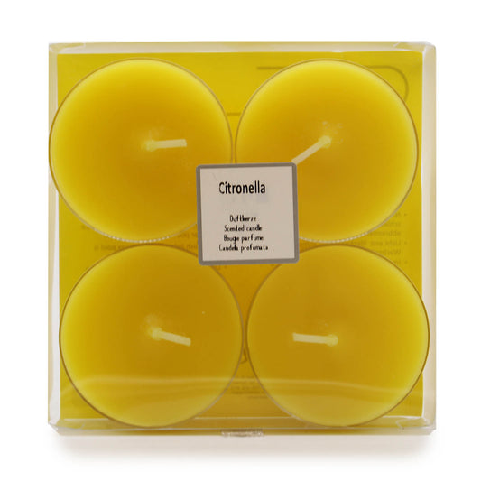 4x Citronella Jumbo Tealights - 8hrs