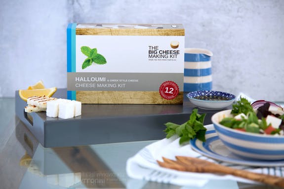 Kit de fabrication de fromage Halloumi Cadeau gourmand Végétarien Gluten Frer