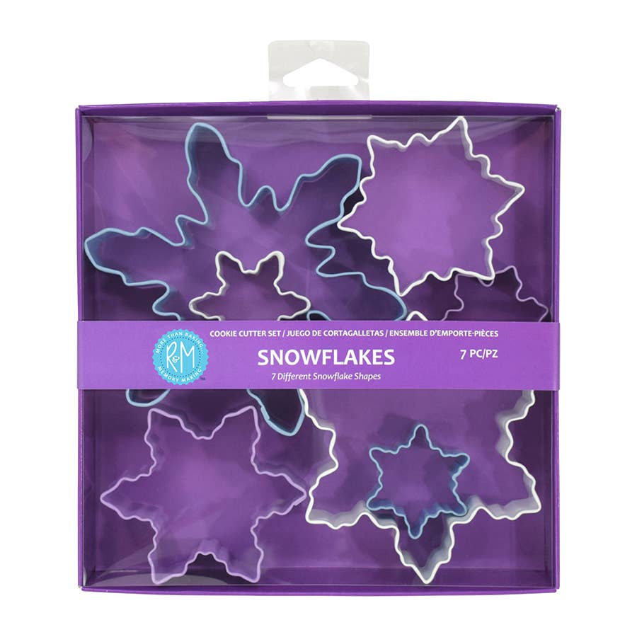 Snowflake Cookie Cutter Color 7 PC Set