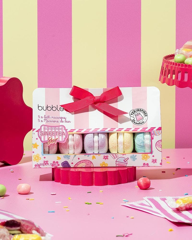 Sweetea Shop Macaron Bath Bomb Gift Set (5 x 50g)
