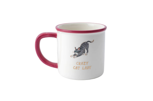 Cool Cat 'Crazy Cat Lady' Ceramic Mug in Gift Box