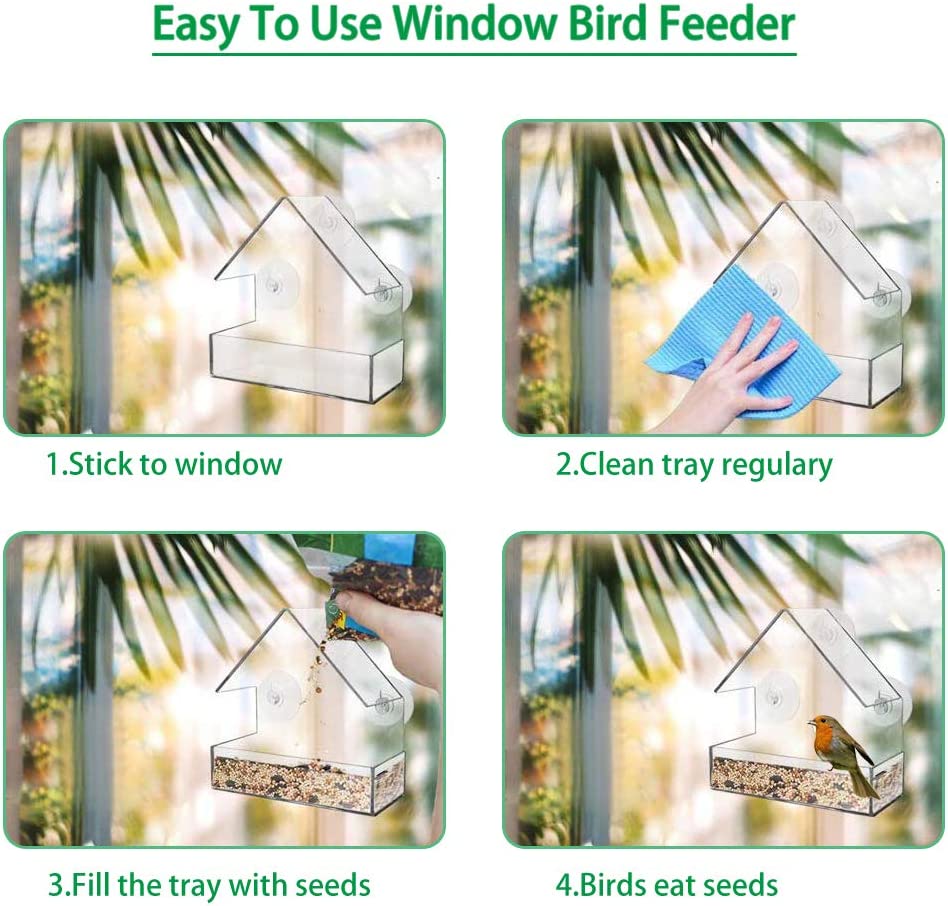 Clear Plastic Window Feeder