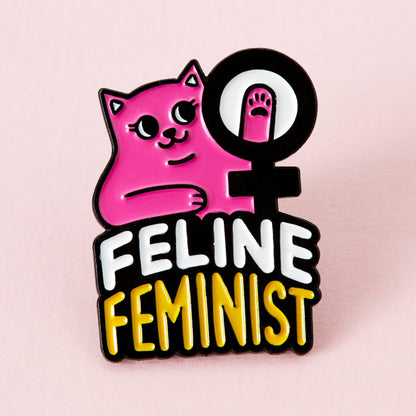 Feline Feminist Soft Enamel Pin