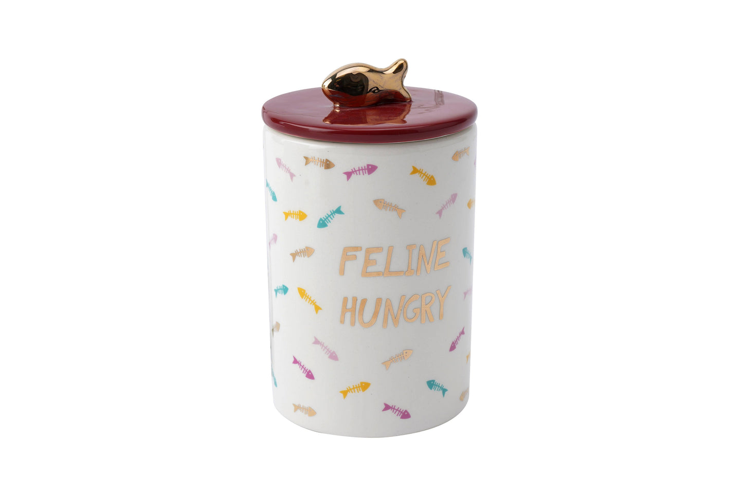 Cool Cat 'Feline Hungry' Ceramic Treat Jar