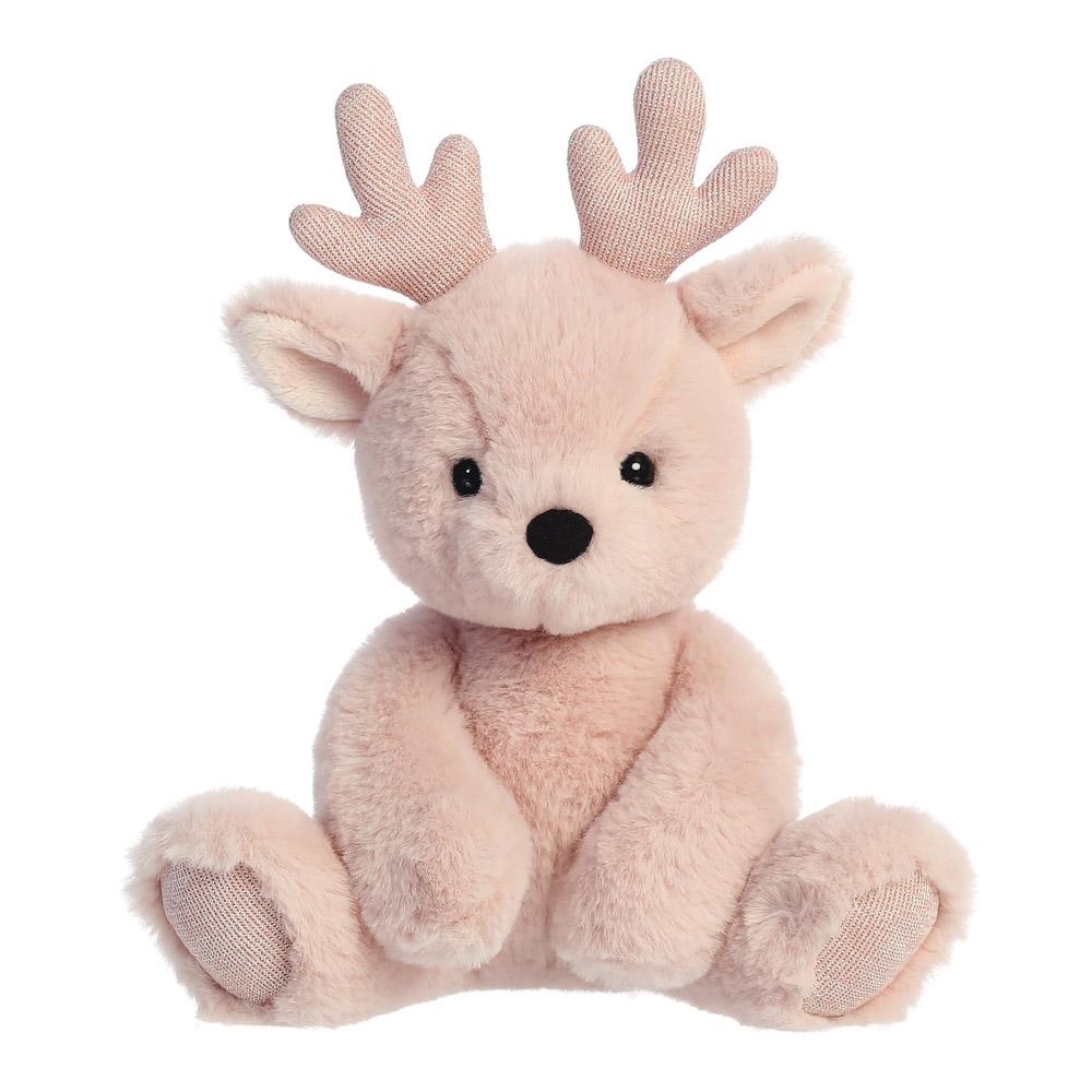 Merry Reindeer Blush Pink Soft Toy