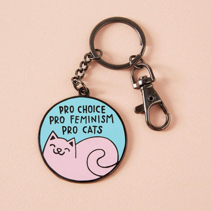 Porte-clés en émail Pro Cats