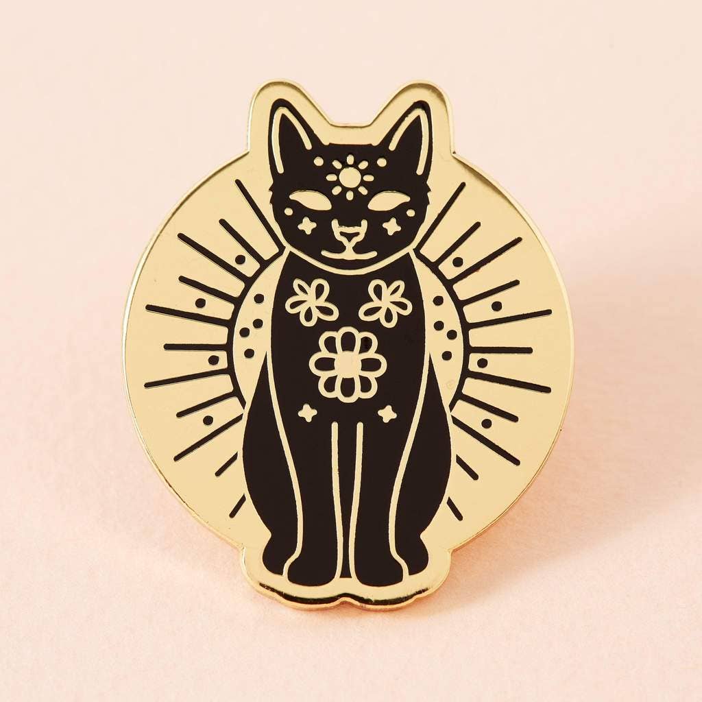 Mystic Mog Gold Plated Pin