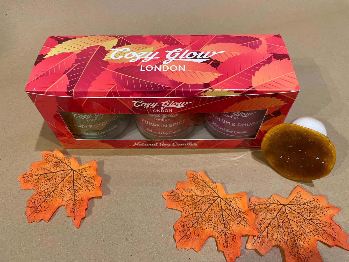 Cozy Glow Autumn Soy Candle Gift Collection