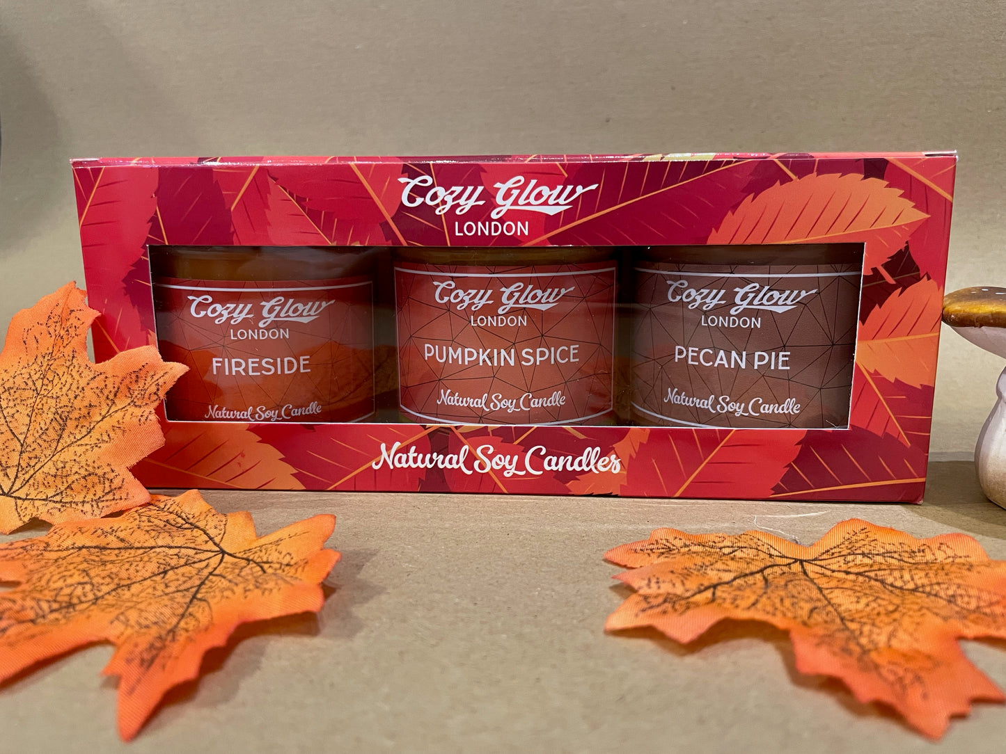 Autumn Trio Gift Box - Pumpkin Spice, Fireside and Pecan Pie