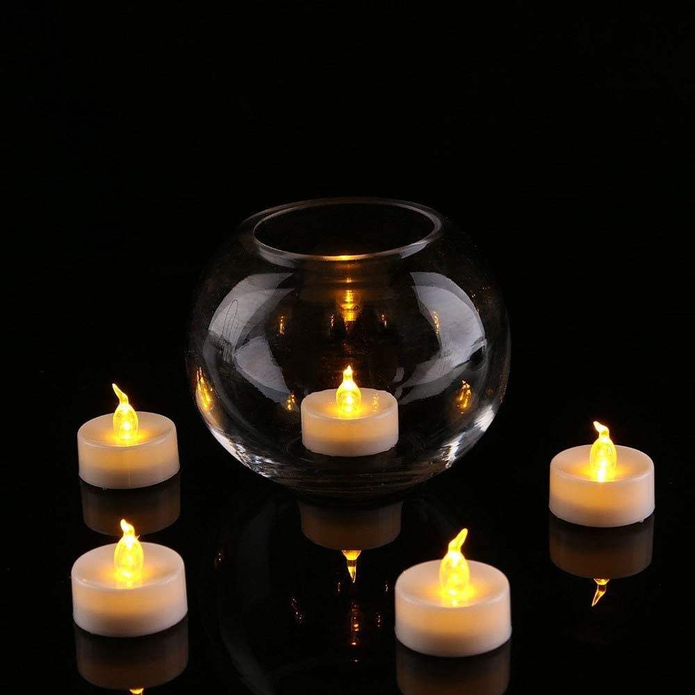 LED Tealights - 3 Pack Realistic Flickering Battery Operated