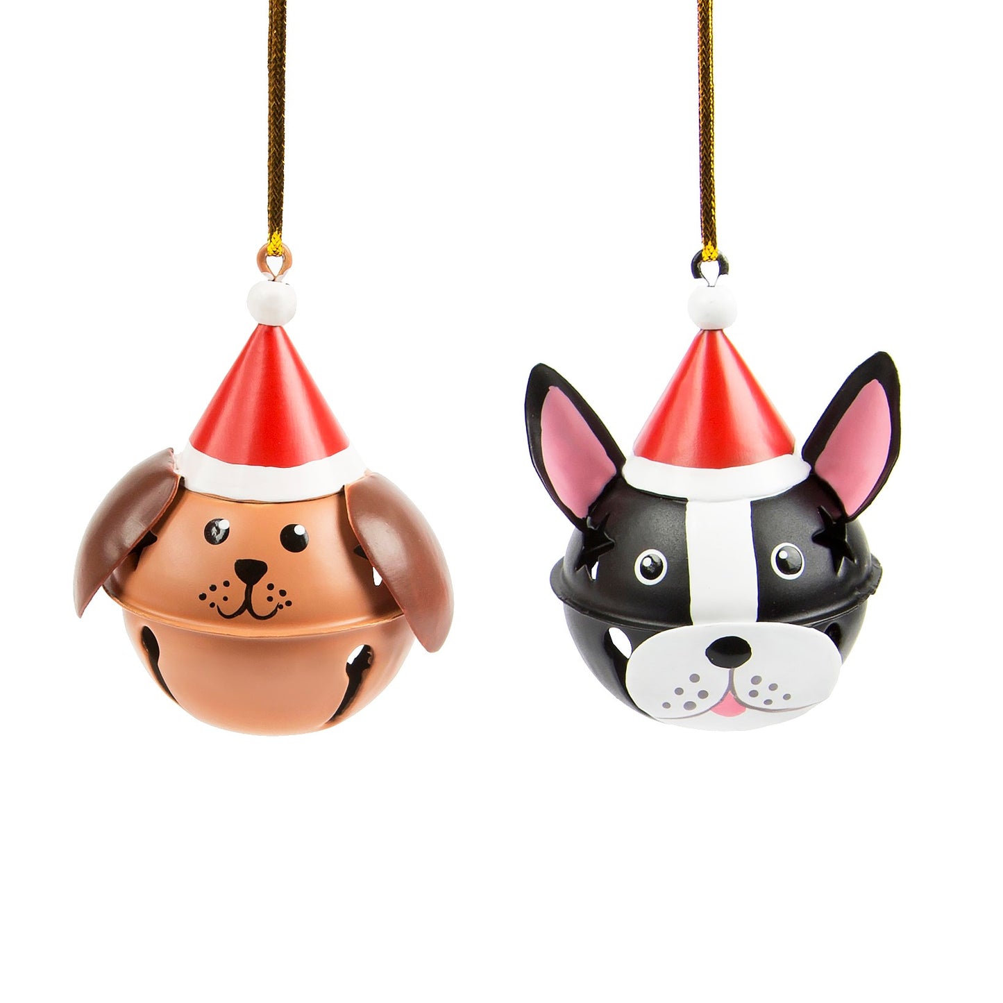 Festive Dog Hanging Bell Decoration Assorted