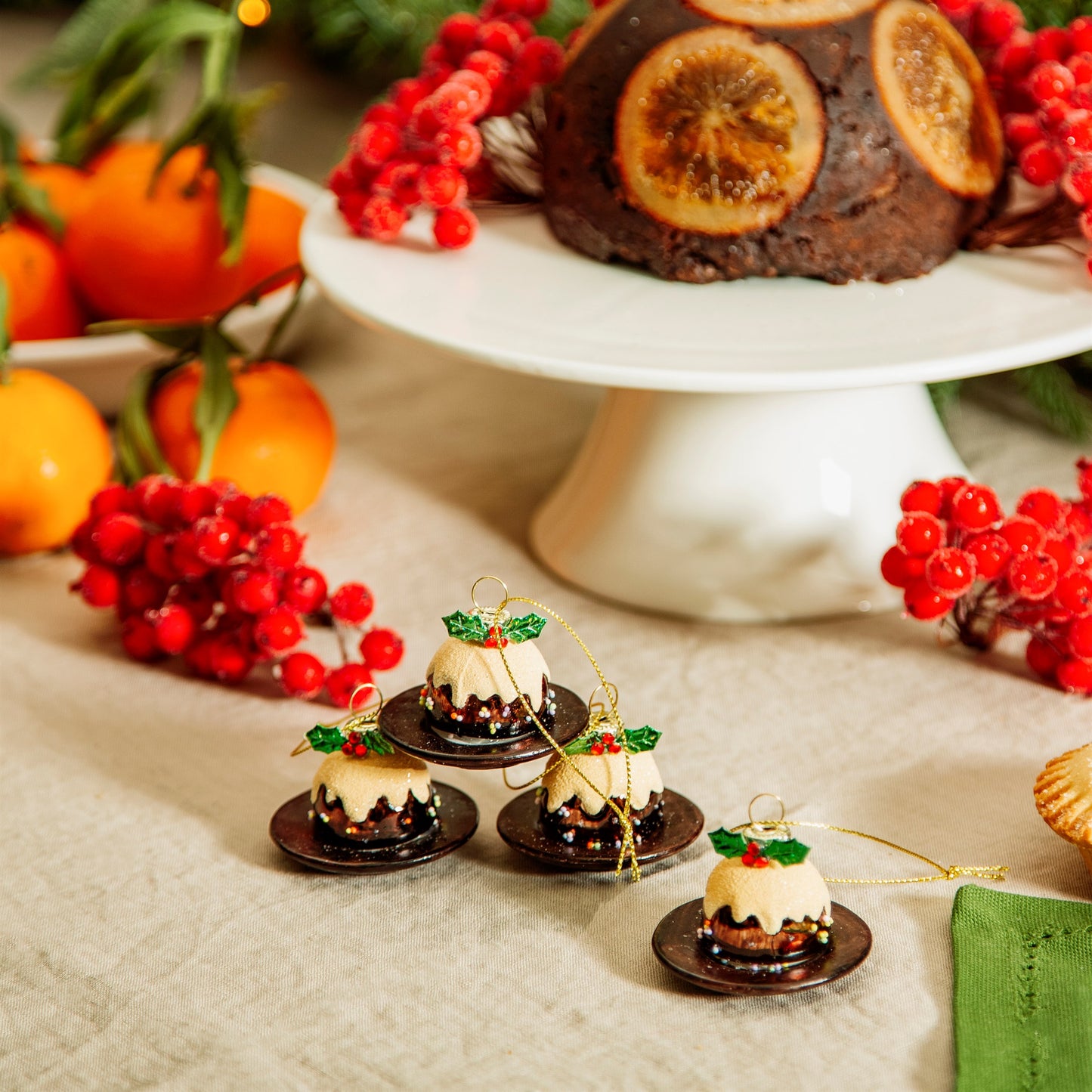 Christmas Pudding Shaped Bauble