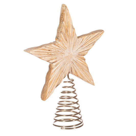 Wooden Star Tree Topper