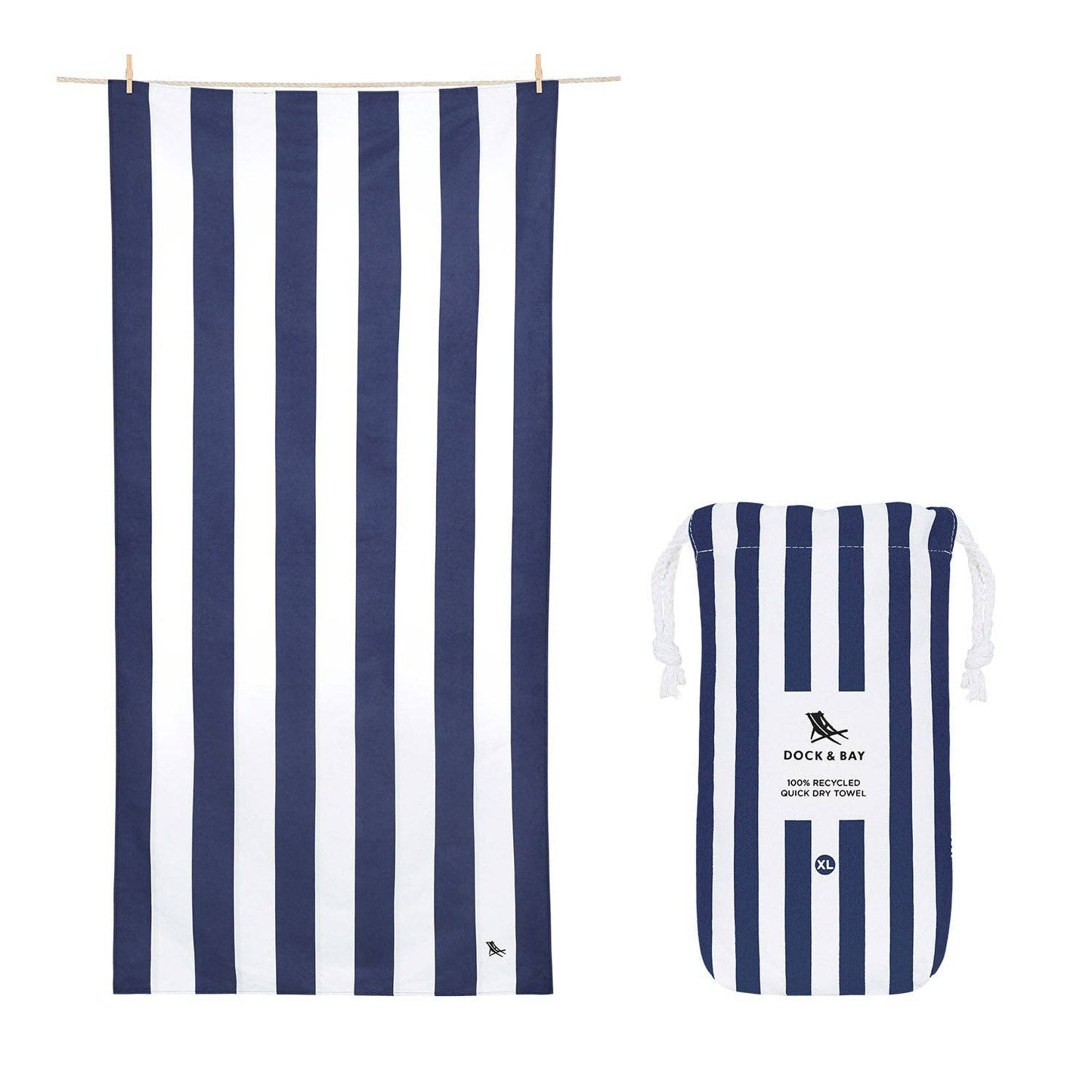 Dock & Bay Quick Dry Towels - Cabana - Whitsunday Blue