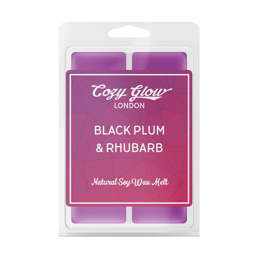 Cozy Glow Black Plum & Rhubarb Soy Wax Melt Duo