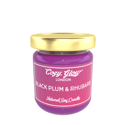 Cozy Glow Black Plum & Rhubarb Regular Soy Candle