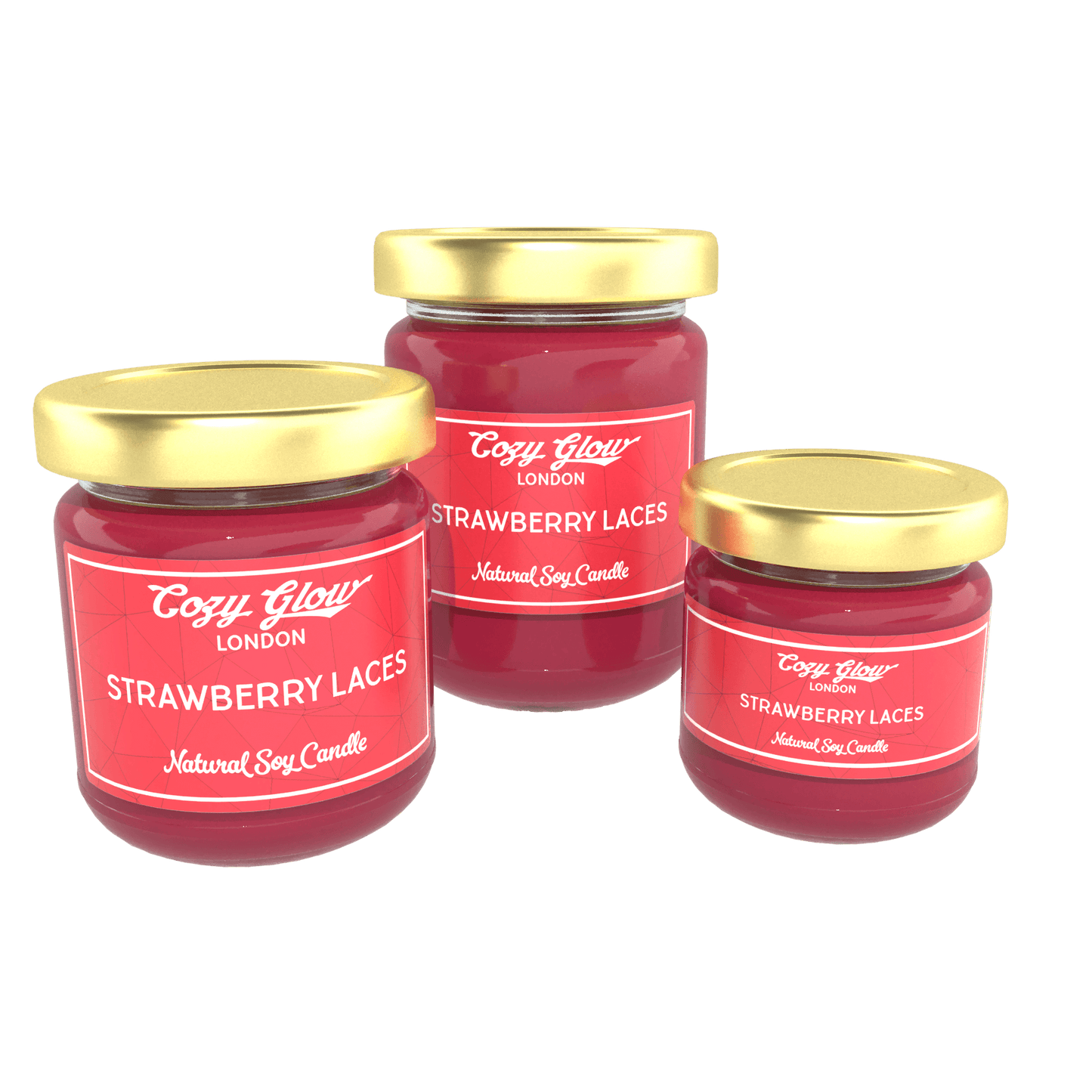 Cozy Glow Strawberry Laces Soy Candle
