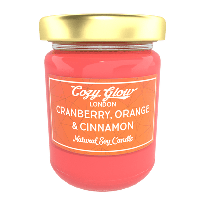 Cozy Glow Cranberry, Orange & Cinnamon Large Soy Candle