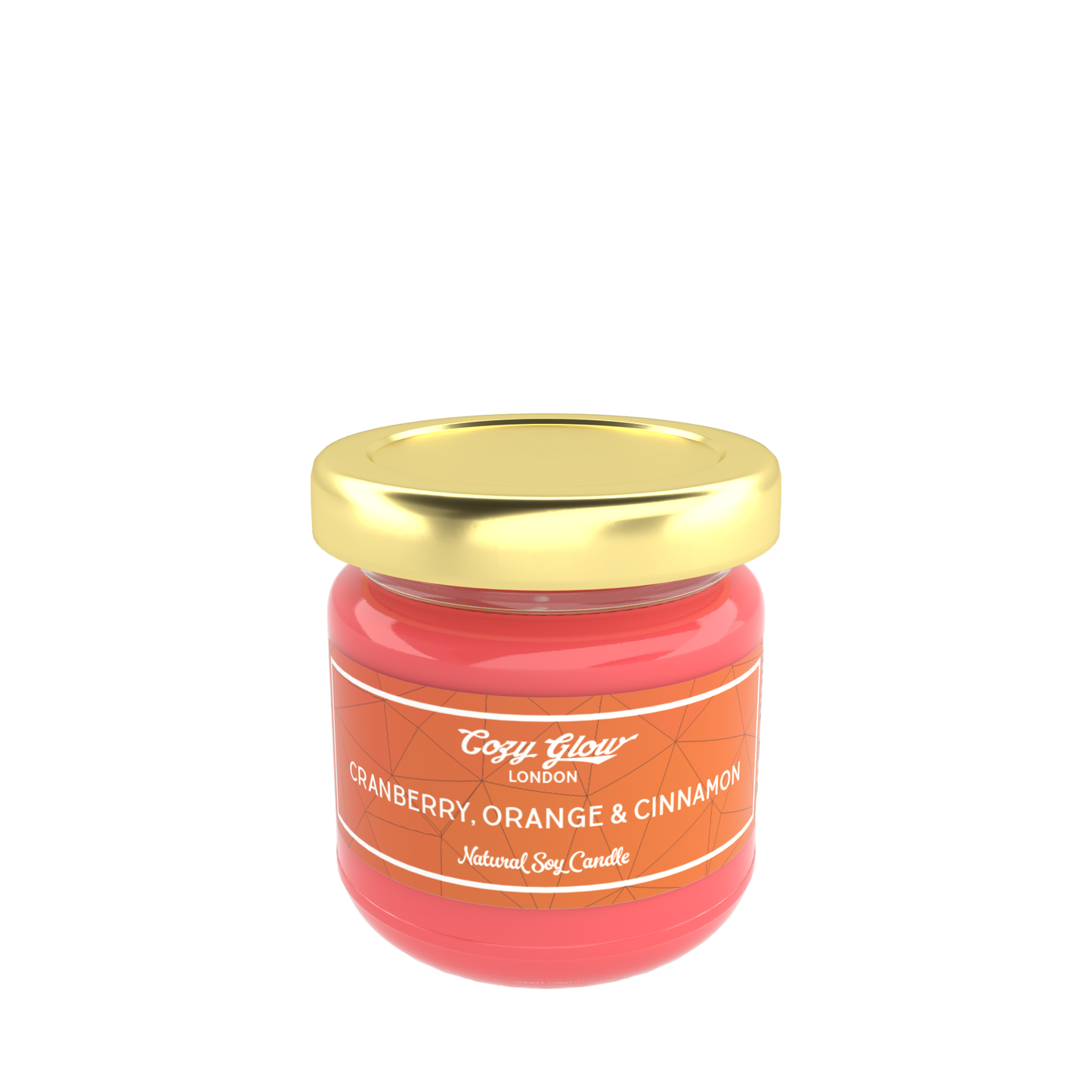 Cozy Glow Cranberry, Orange & Cinnamon mini Soy Candle