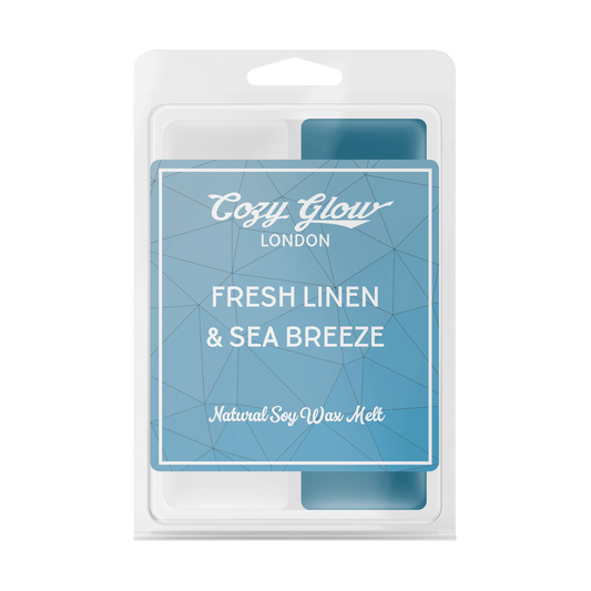 Cozy Glow Fresh Linen & Sea Breeze Soy Wax Melt Duo