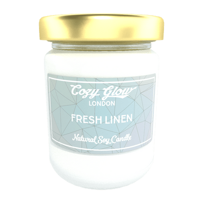 Cozy Glow Fresh Linen Large Soy Candle