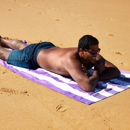 Cabana Brighton Purple Beach Towel