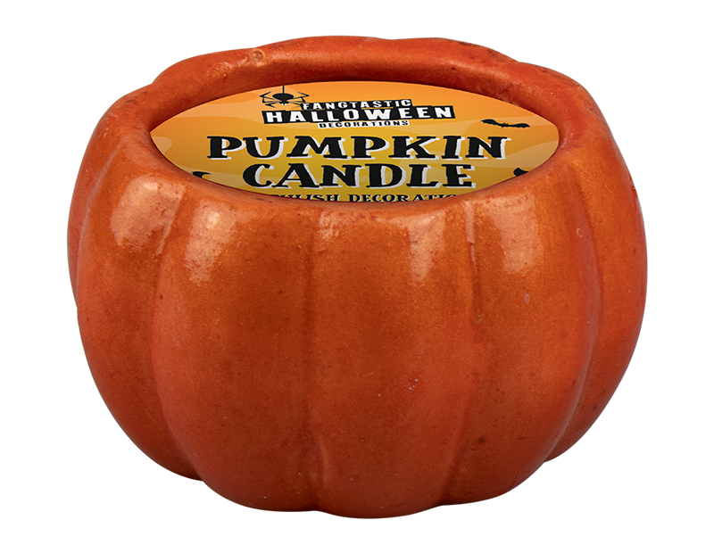 Halloween Pumpkin Decorative Candle