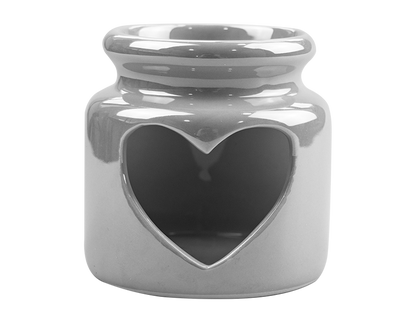 Heart Pearlised tealight holder