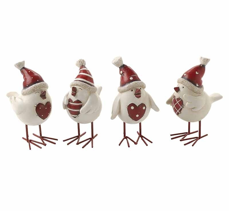 Funny Birds With Hats & Hearts