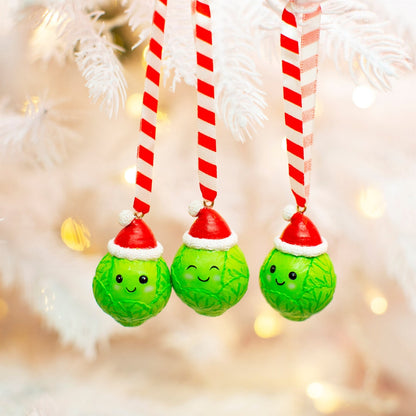 Brussel Sprout Hanging Decorations - Set Of 3