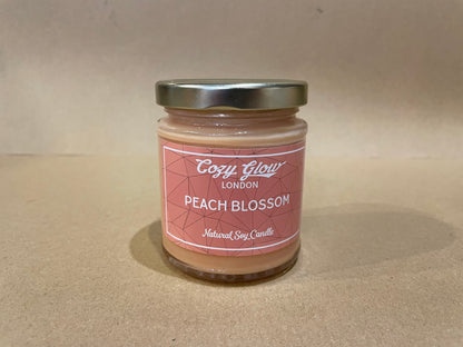 Bougie de soja à la fleur de pêcher