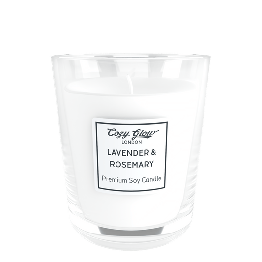 Cozy Glow Lavender & Rosemary Premium Soy Candle